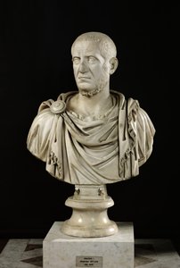 Buste de Marcus Claudius Tacitus (c.200-276) ou Marcus Opelius Macrinus (164-218) (marbre)